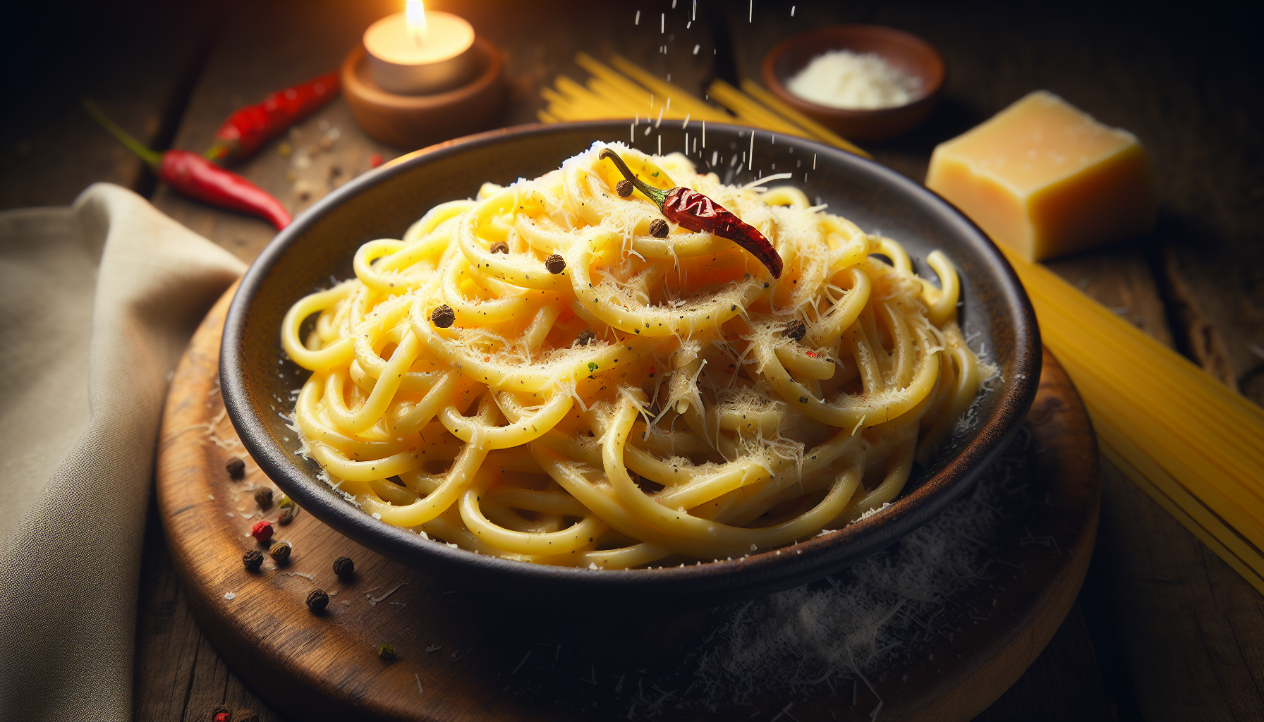 pici al cacio e pepe